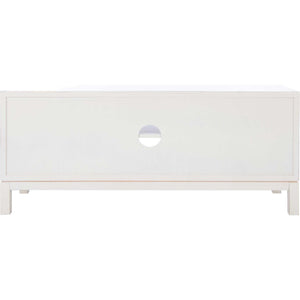 Ajani 2 Door 1 Shelf Media Stand Distressed White