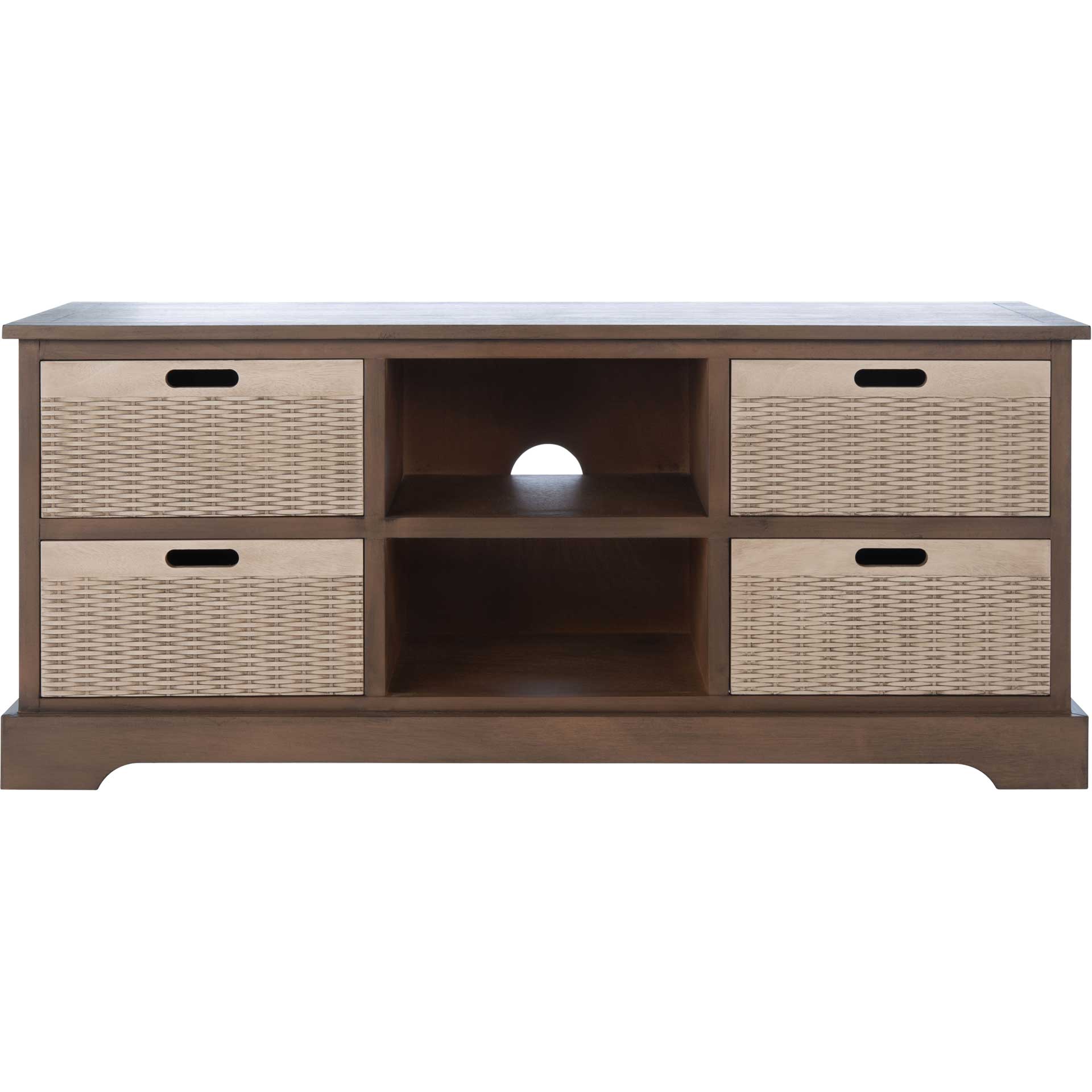 Lali 4 Drawer Media Stand Brown