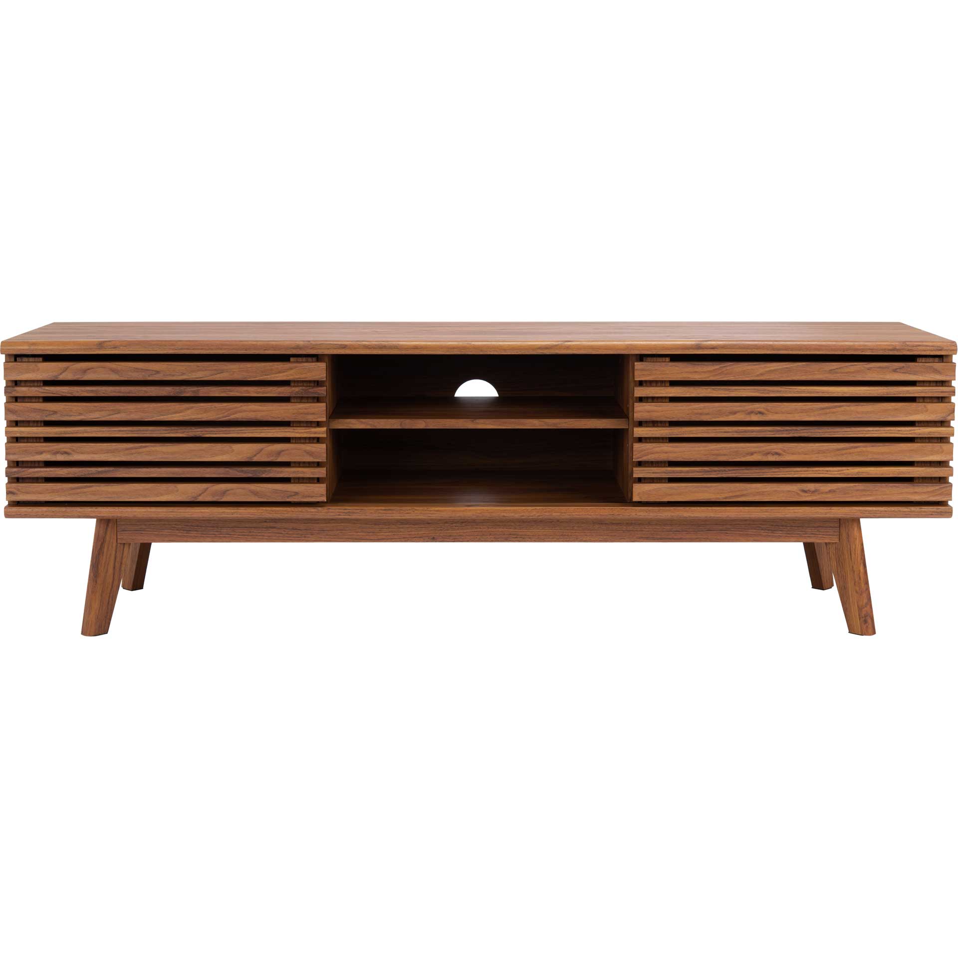 Esme 2 Shelf Media Stand Walnut