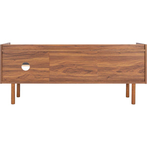 Sade 2 Shelf Media Stand Walnut/White