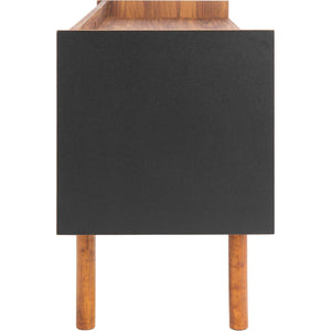 Sade 2 Shelf Media Stand Walnut/Black