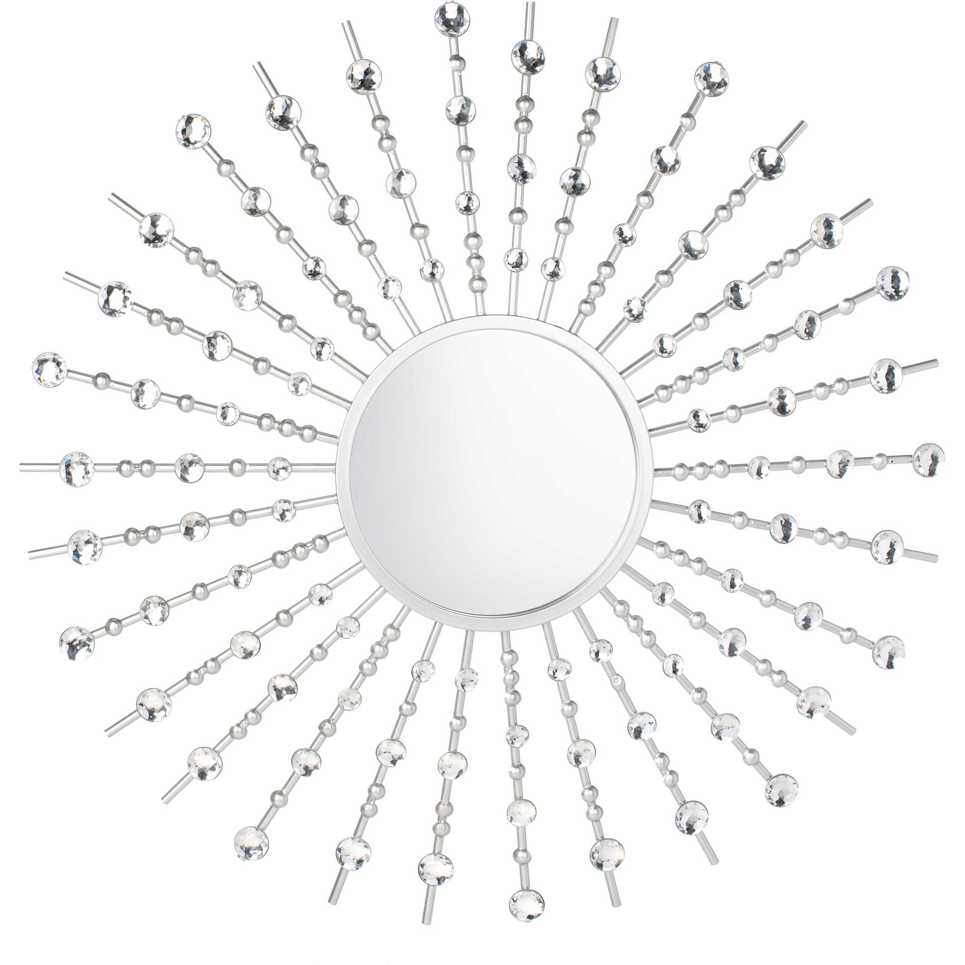 Articulate Sunburst Mirror Silver