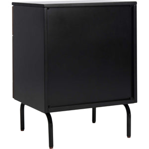 Gemma 2 Drawer Nightstand Walnut/Black