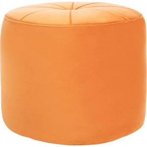 Hanton Cylinder Ottoman Orange