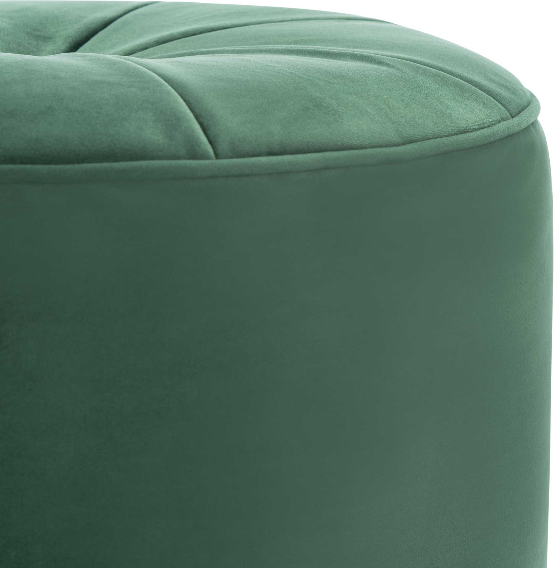 Hanton Cylinder Ottoman Emerald