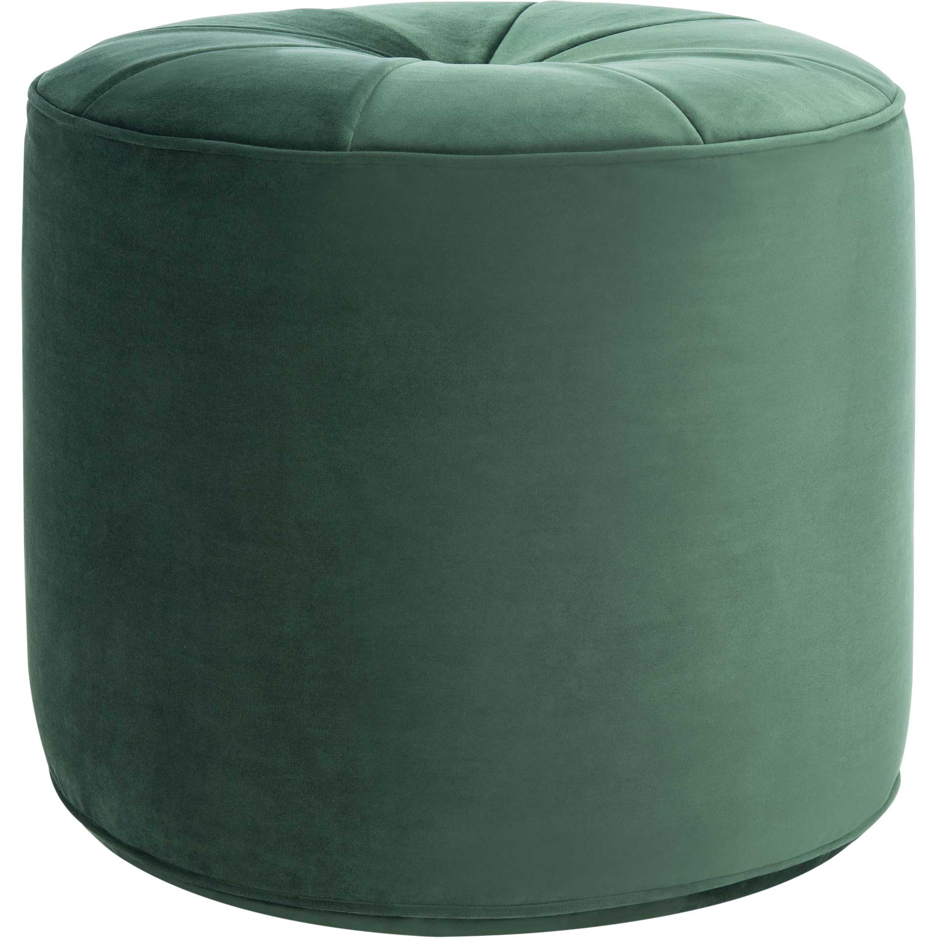 Hanton Cylinder Ottoman Emerald