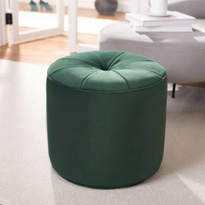 Hanton Cylinder Ottoman Emerald