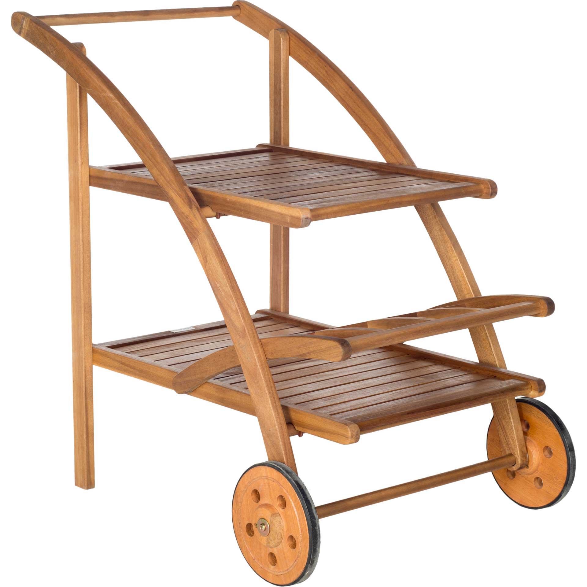 Lochsa Tea Cart Teak Look