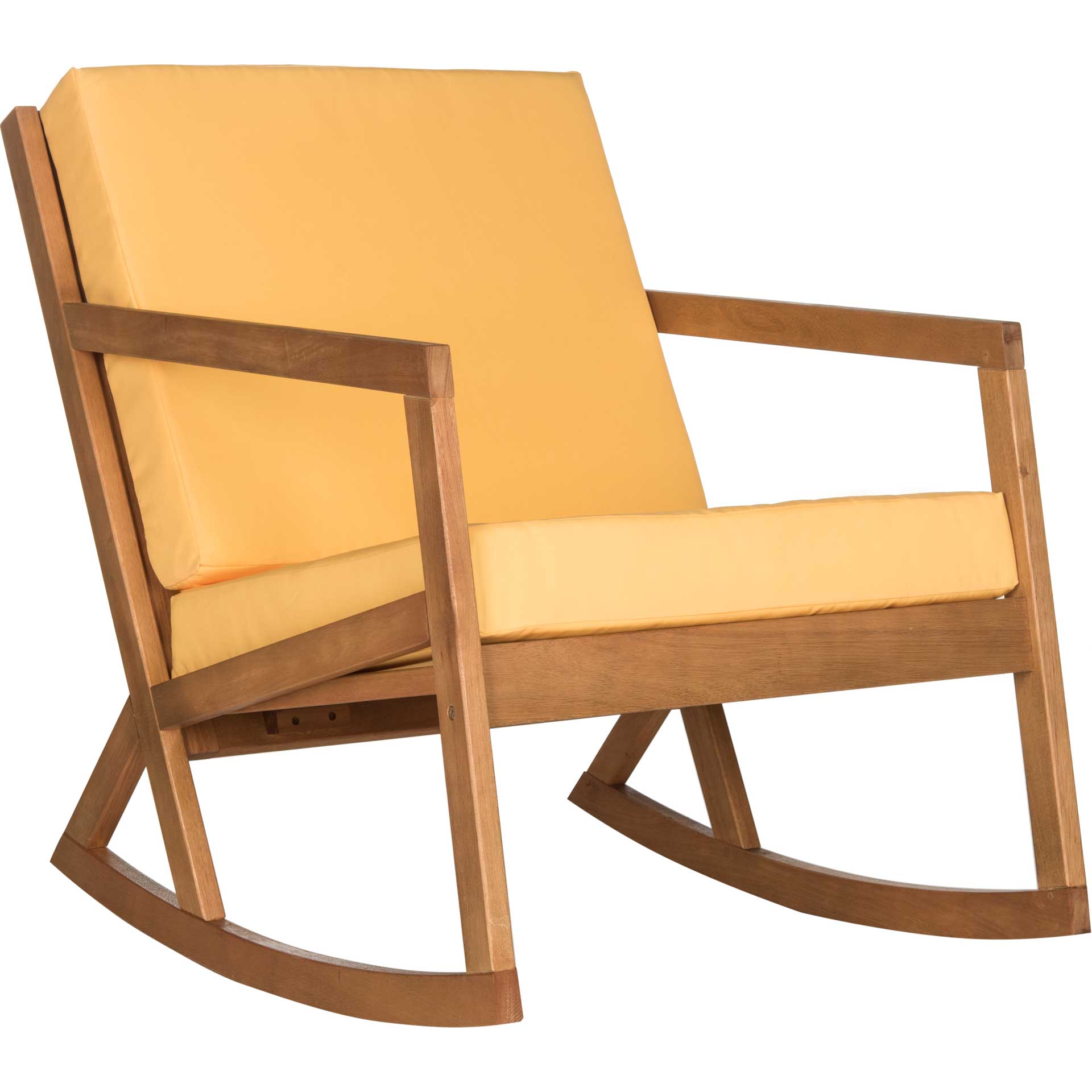 Venus Rocking Chair Teak Brown/Yellow