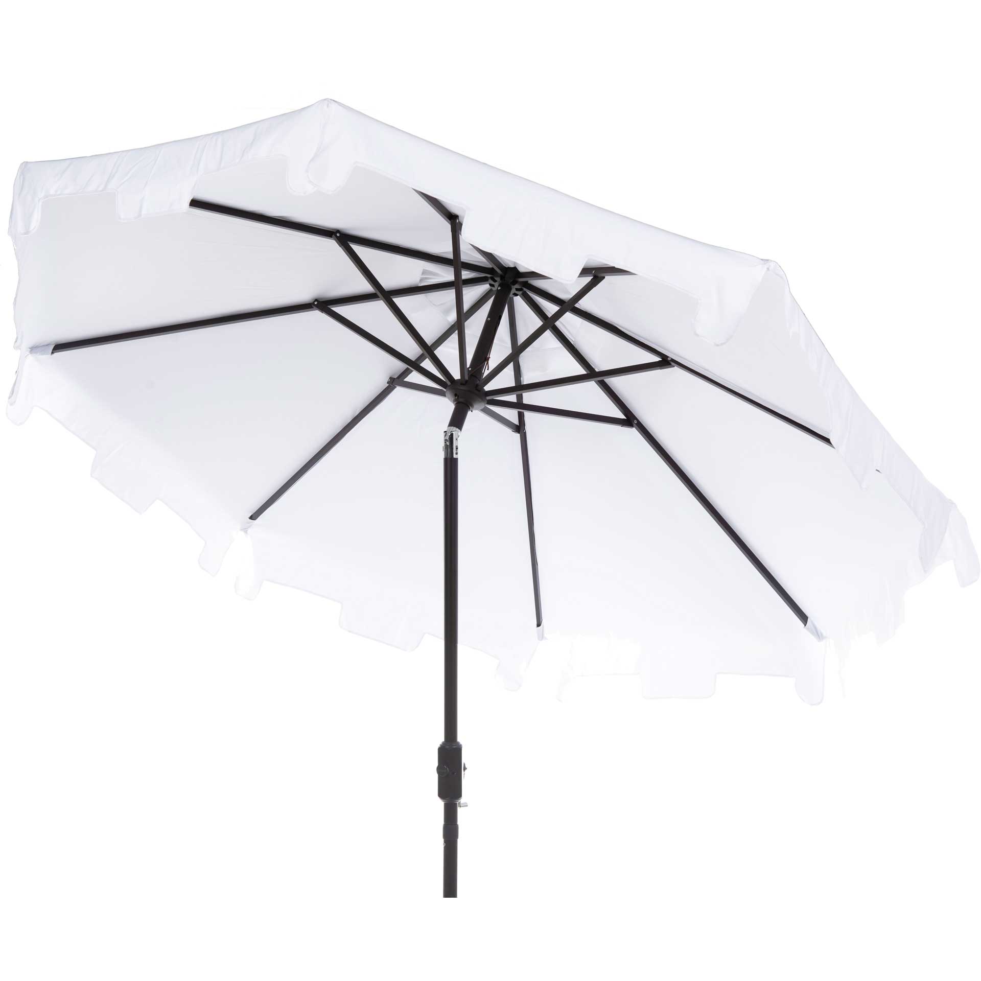 Zinnia Uv Resistant Push Button Tilt Umbrella White