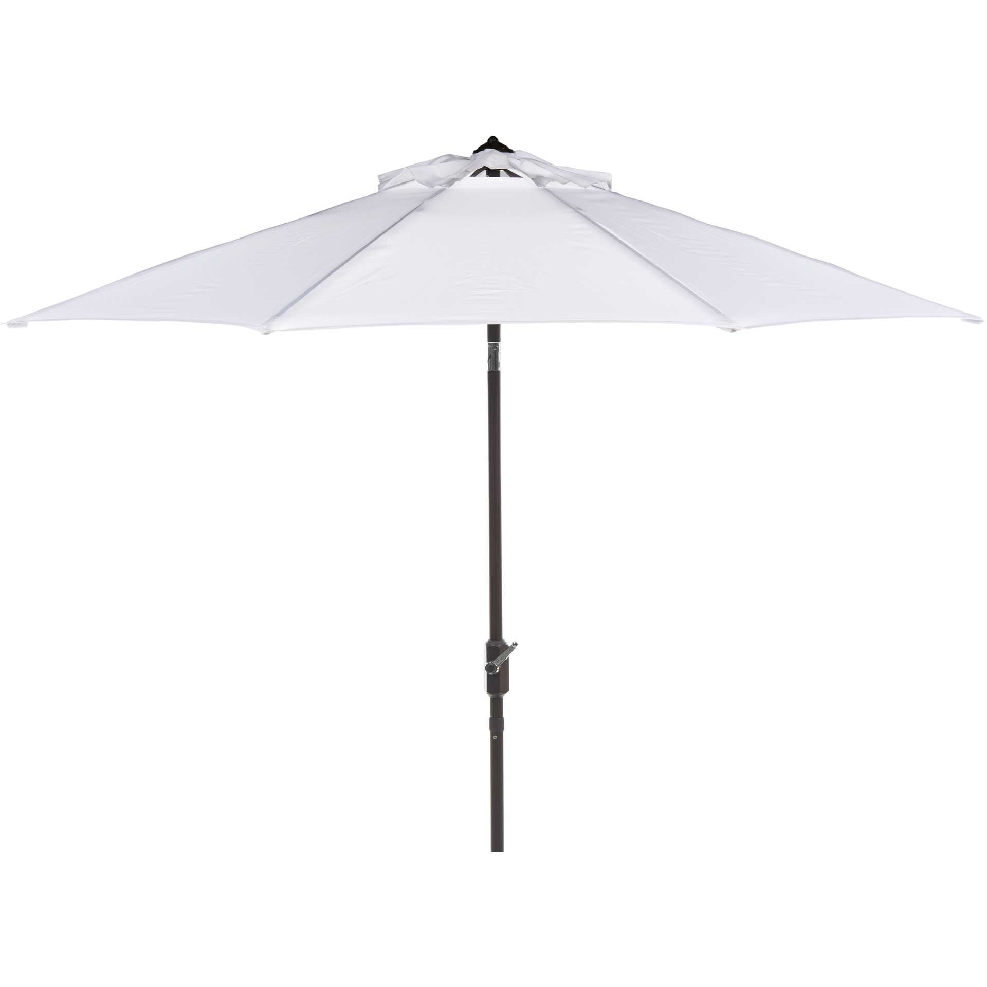 Orna Uv Resistant Auto Tilt Crank Umbrella White