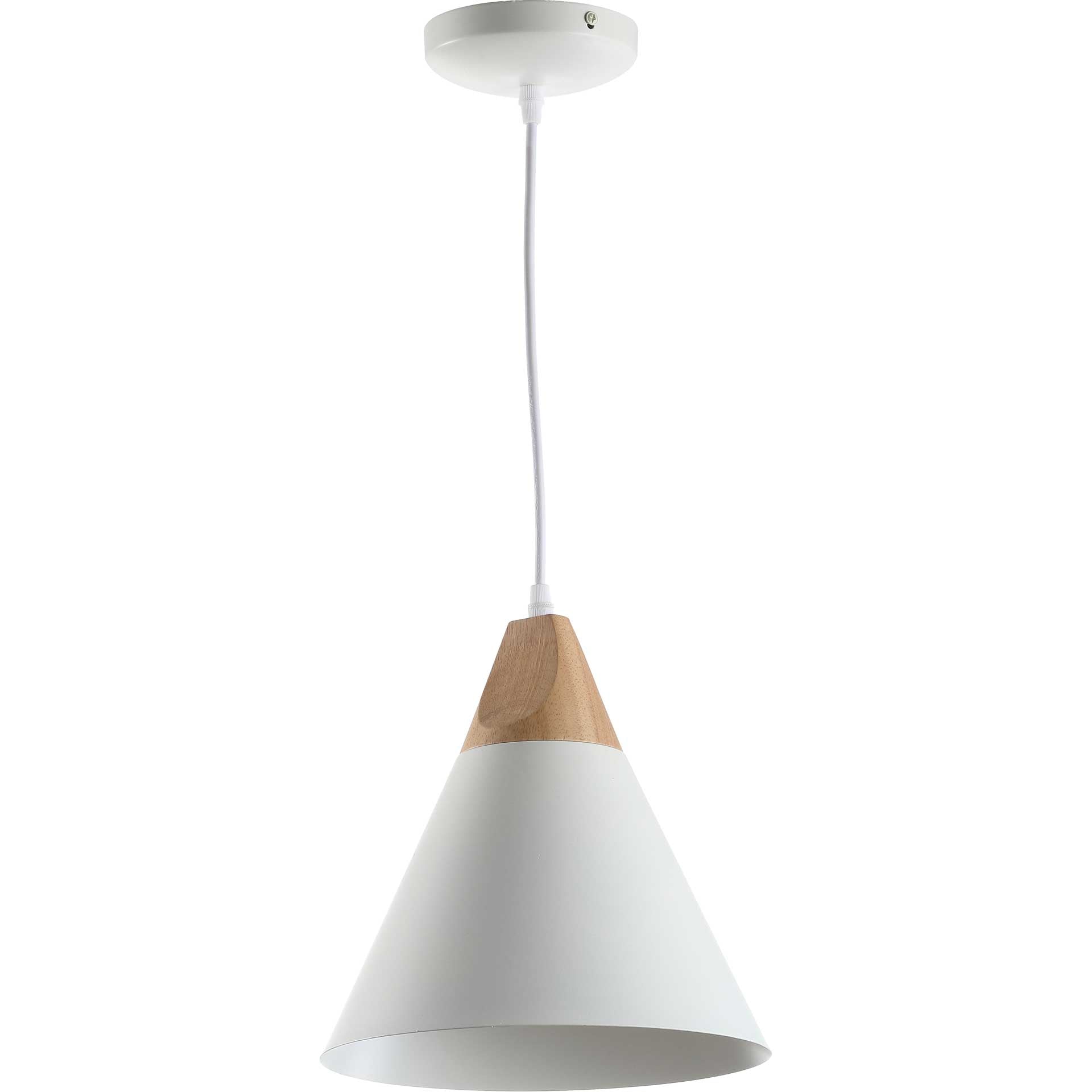 Cicely Pendant White/Light Brown