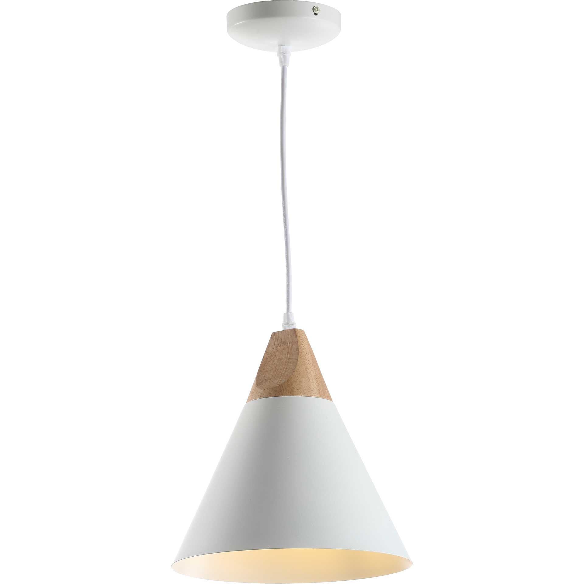 Cicely Pendant White/Light Brown