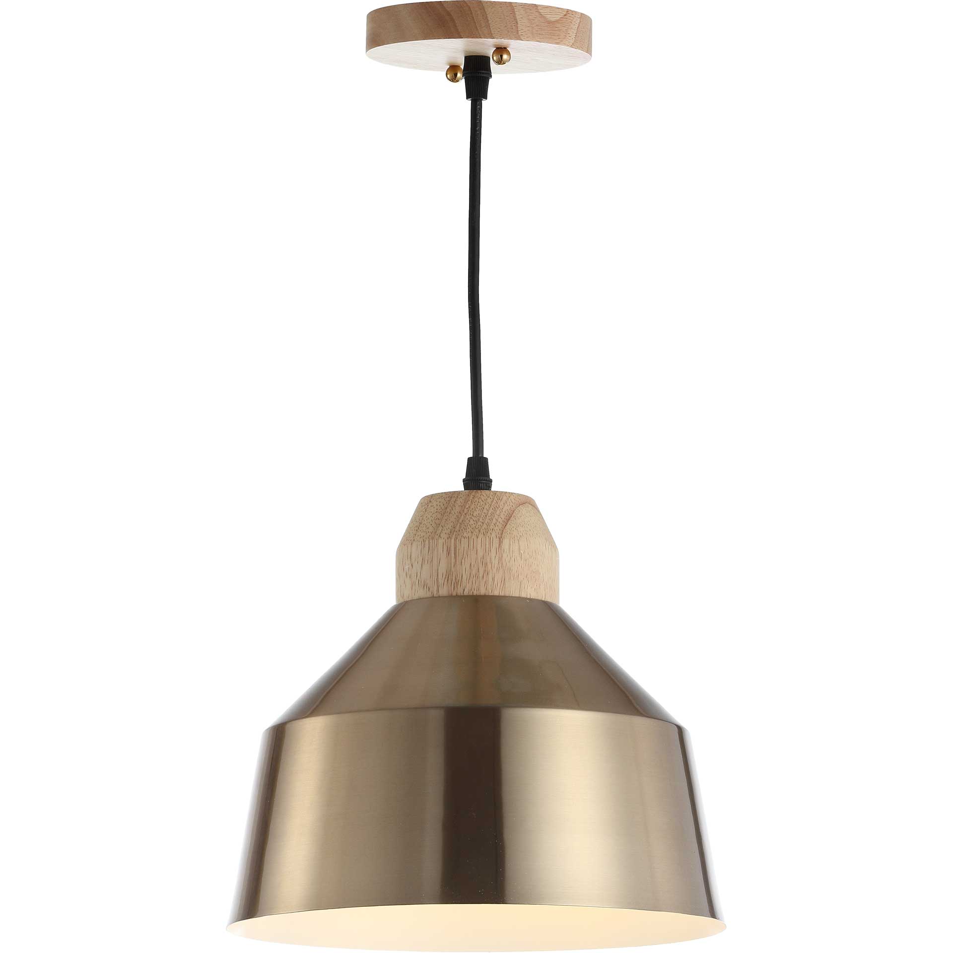 Damian Pendant Brass Gold/Light Brown