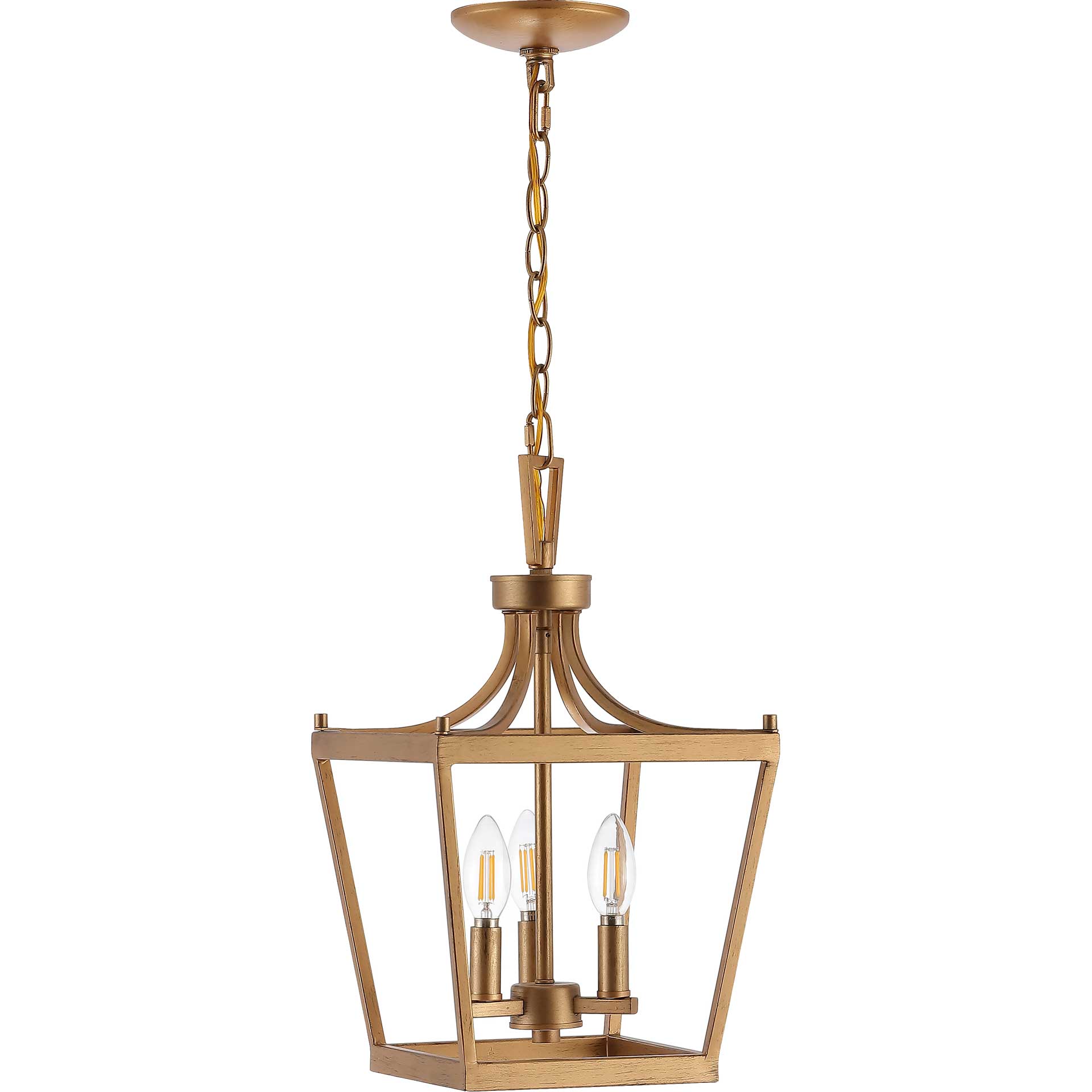 Landen 3 Light Pendant Gold Painted