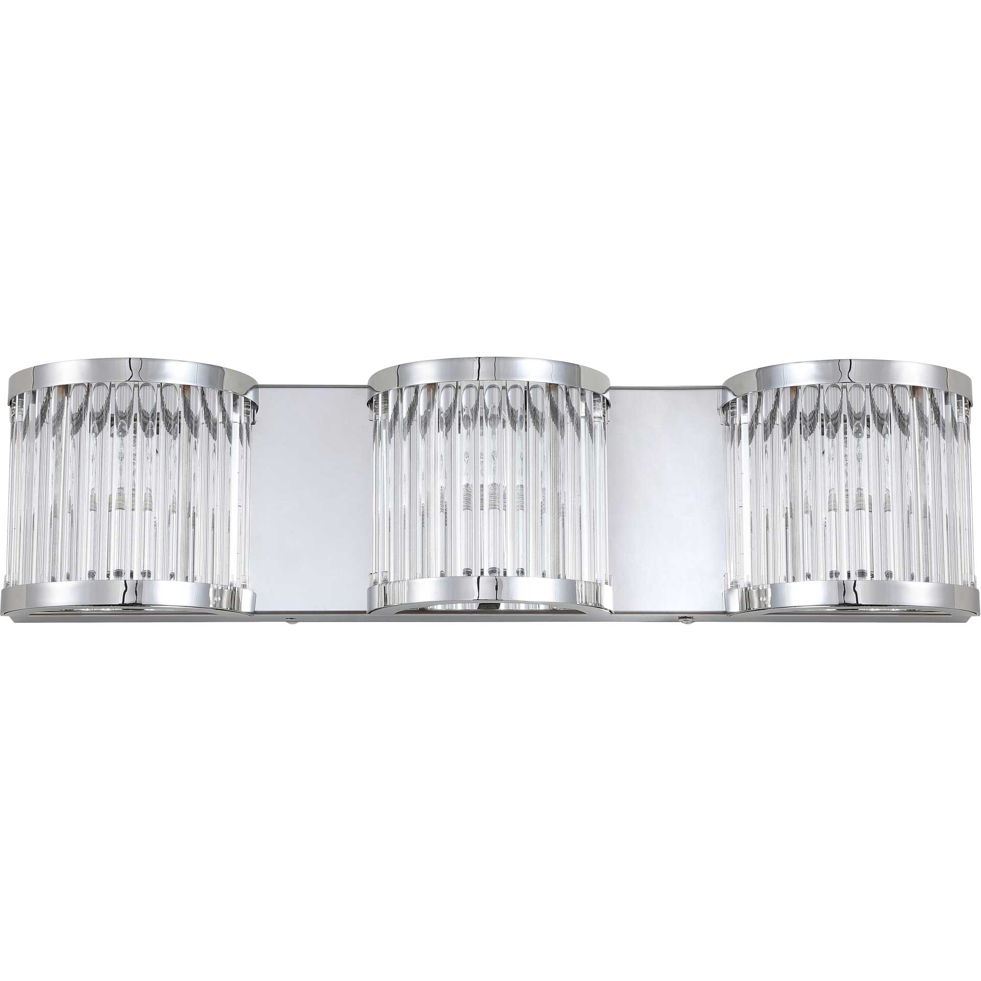 Mariana Three Light Wall Sconce Chrome/Clear