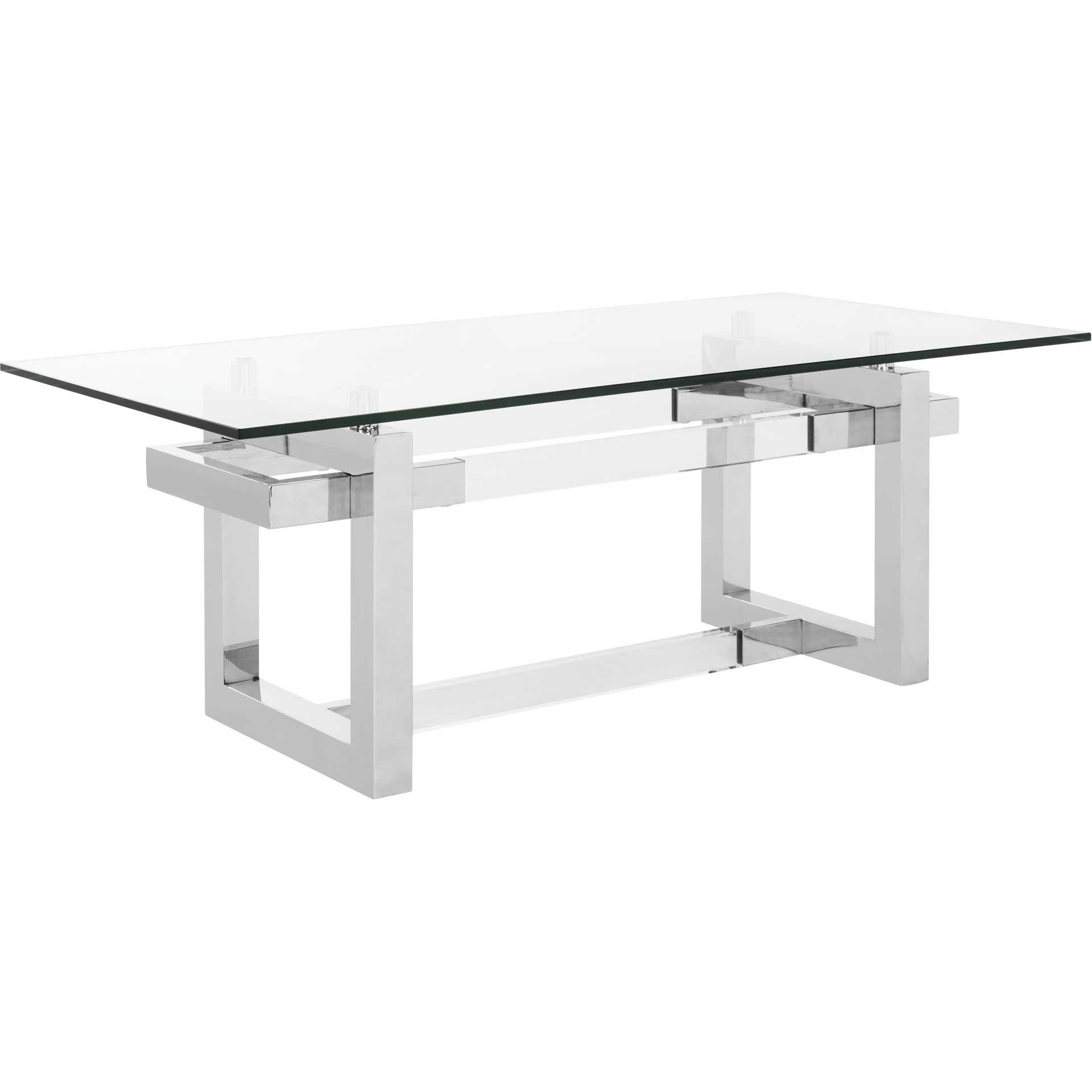 Monet Acrylic Coffee Table Silver