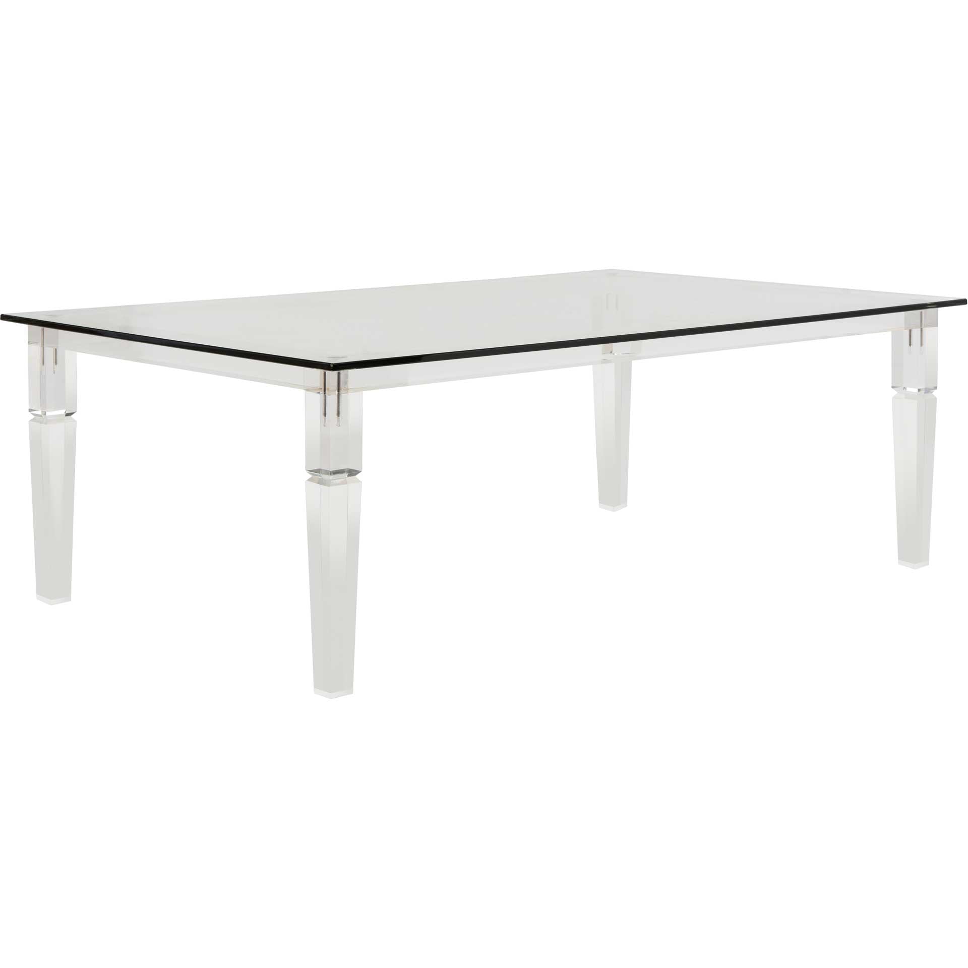 Amish Acrylic Coffee Table Clear