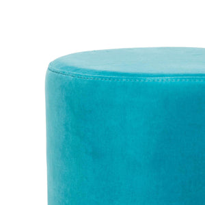 Elyse Ottoman Turquoise/Brass