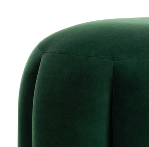 Maleah Channel Tufted Otttoman Emerald