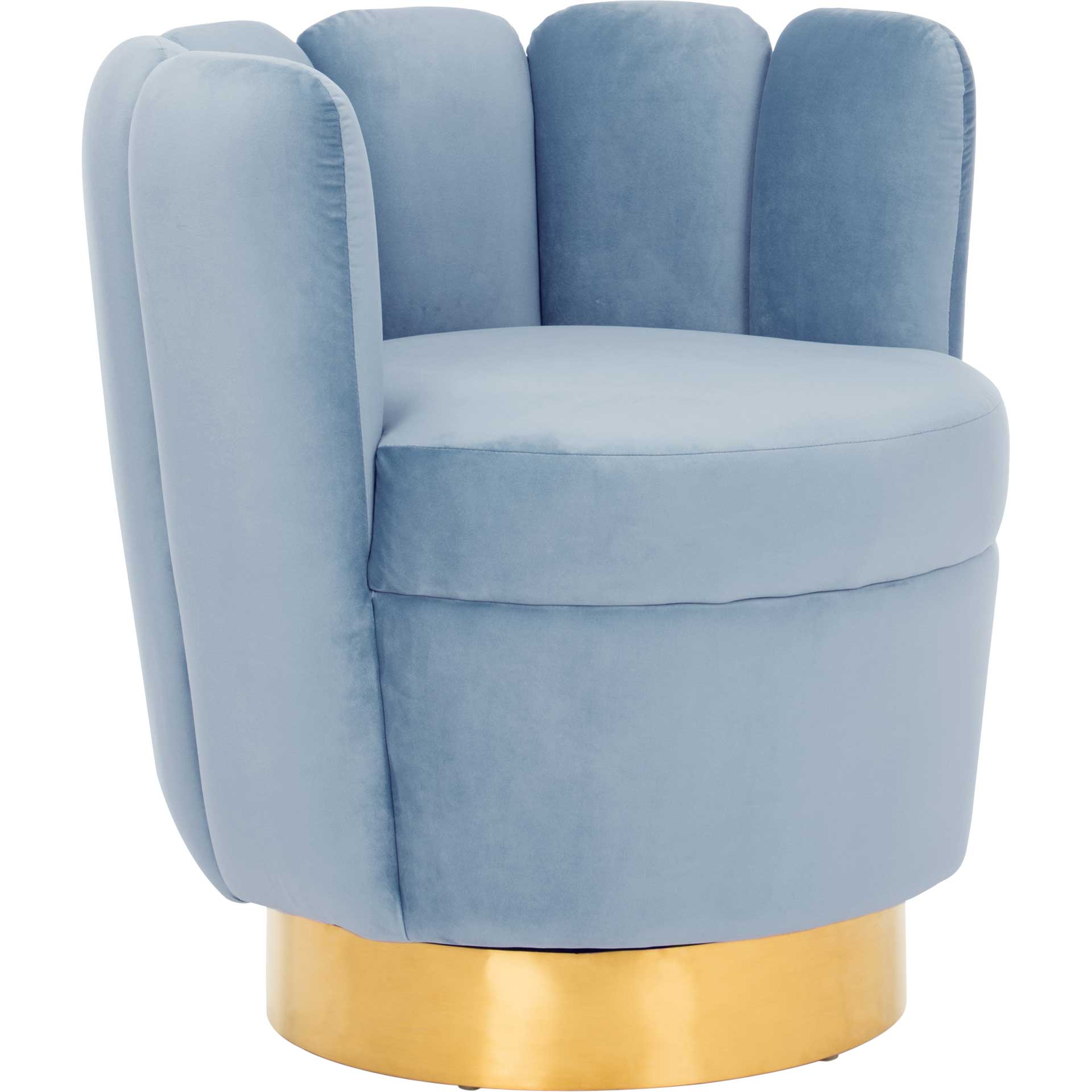 Arbor Channel Tufted Chair Light Blue