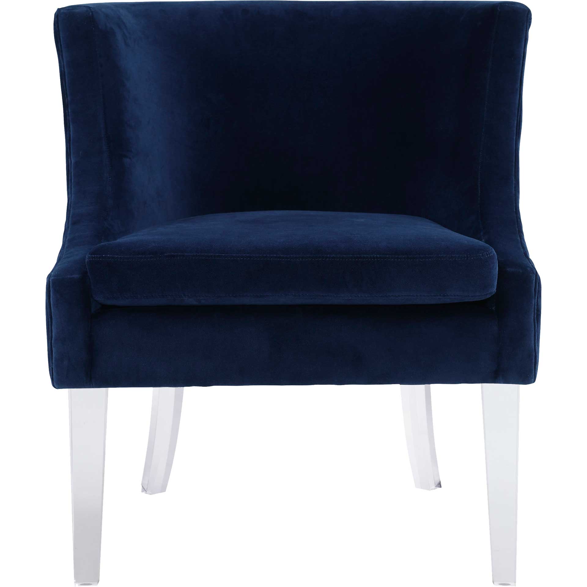 Myrtis Velvet Chair Blue