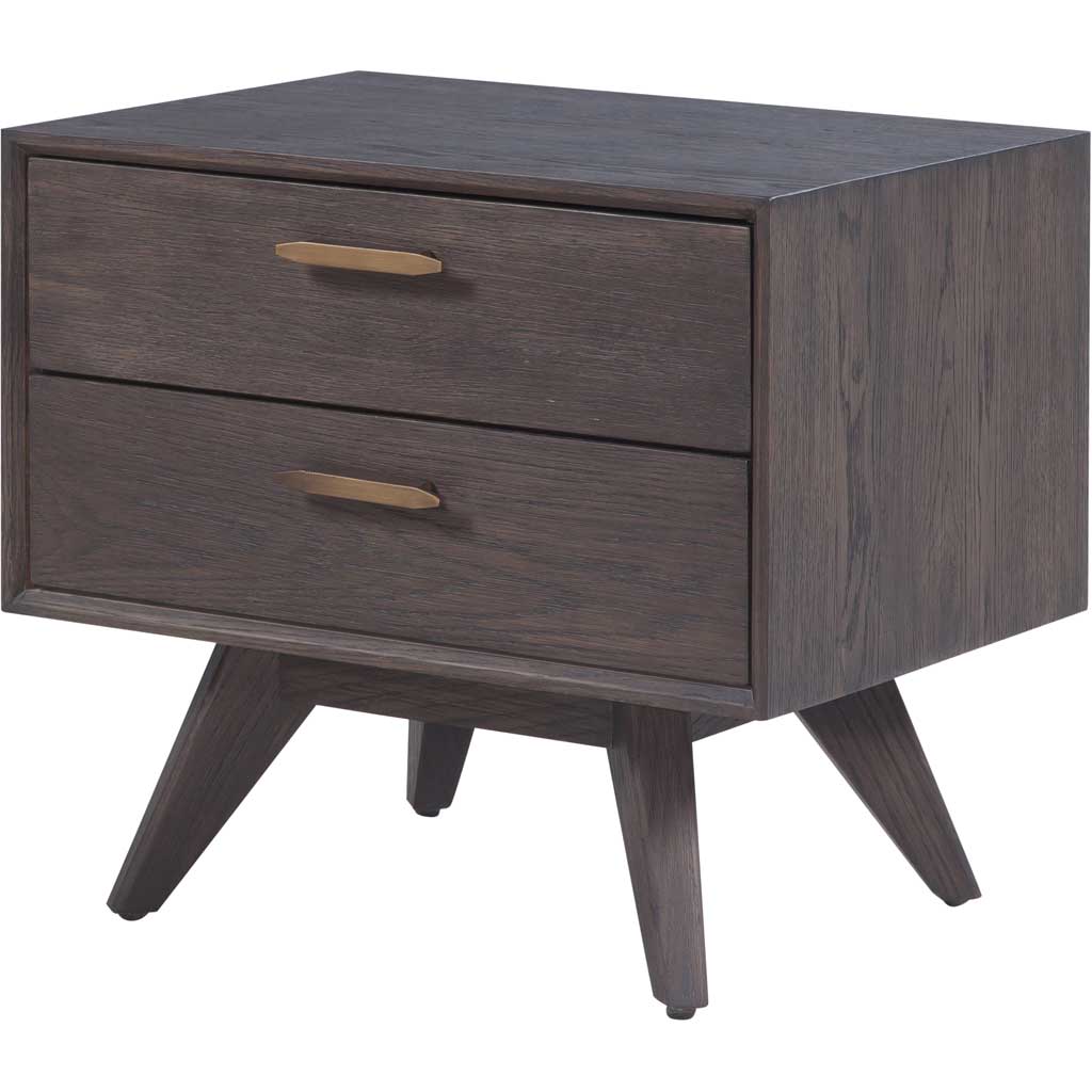 Lars Wooden Nightstand Oak/Oak Veneer