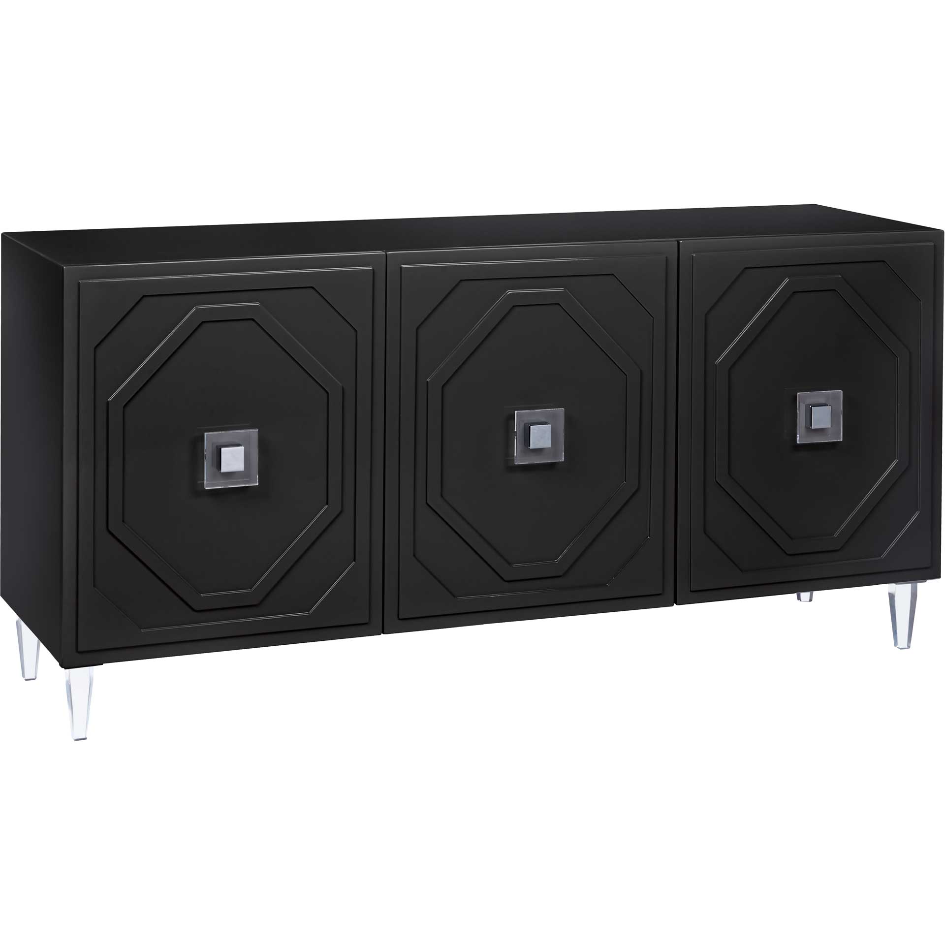 Anahi Lacquer Buffet Black