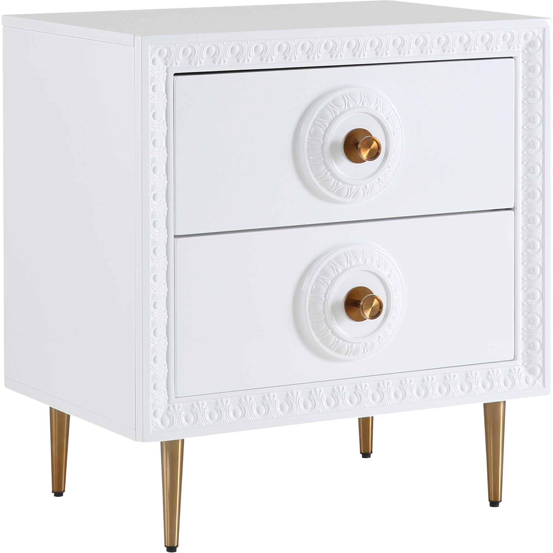 Bowie Lacquer Side Table White