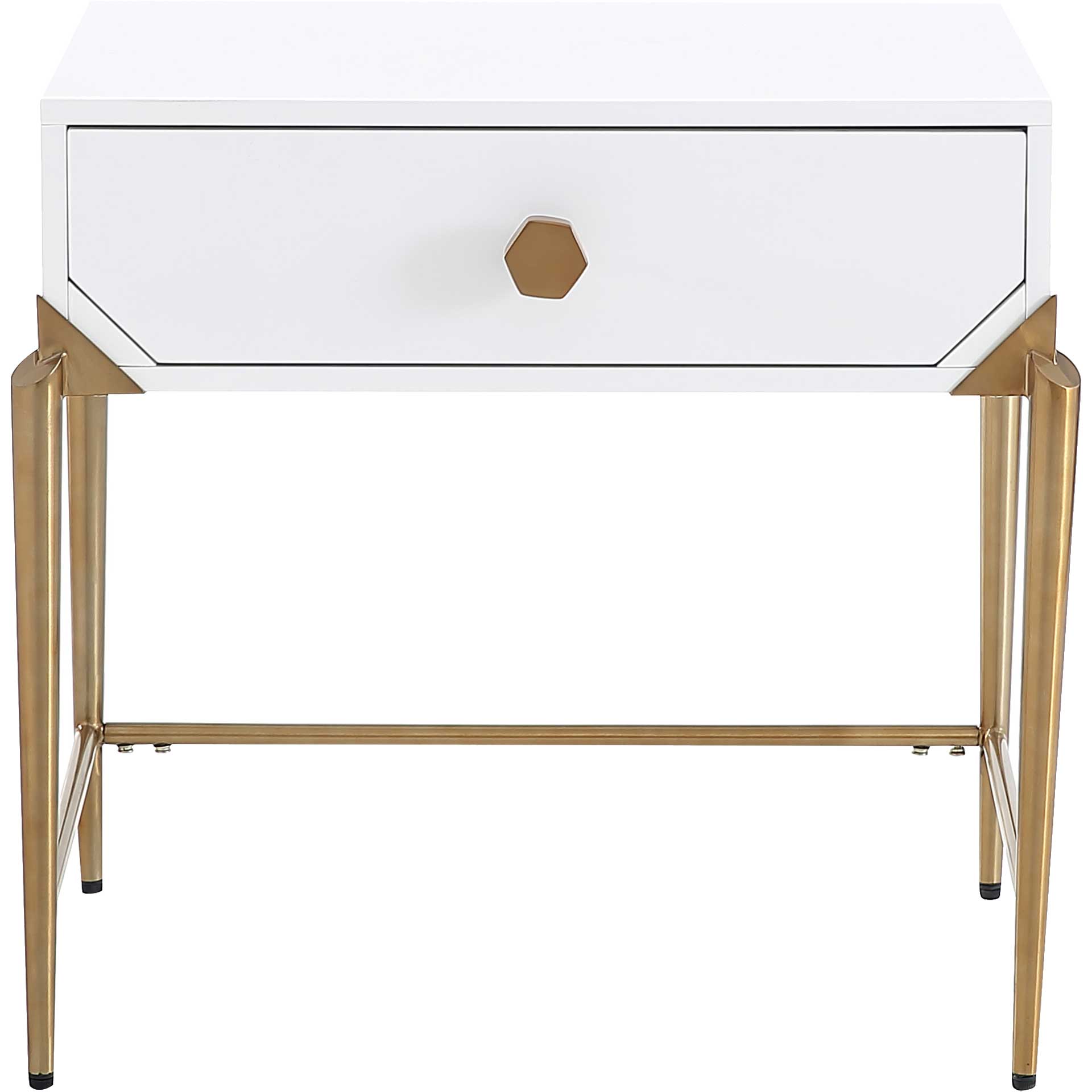 Bailey Lacquer Side Table White