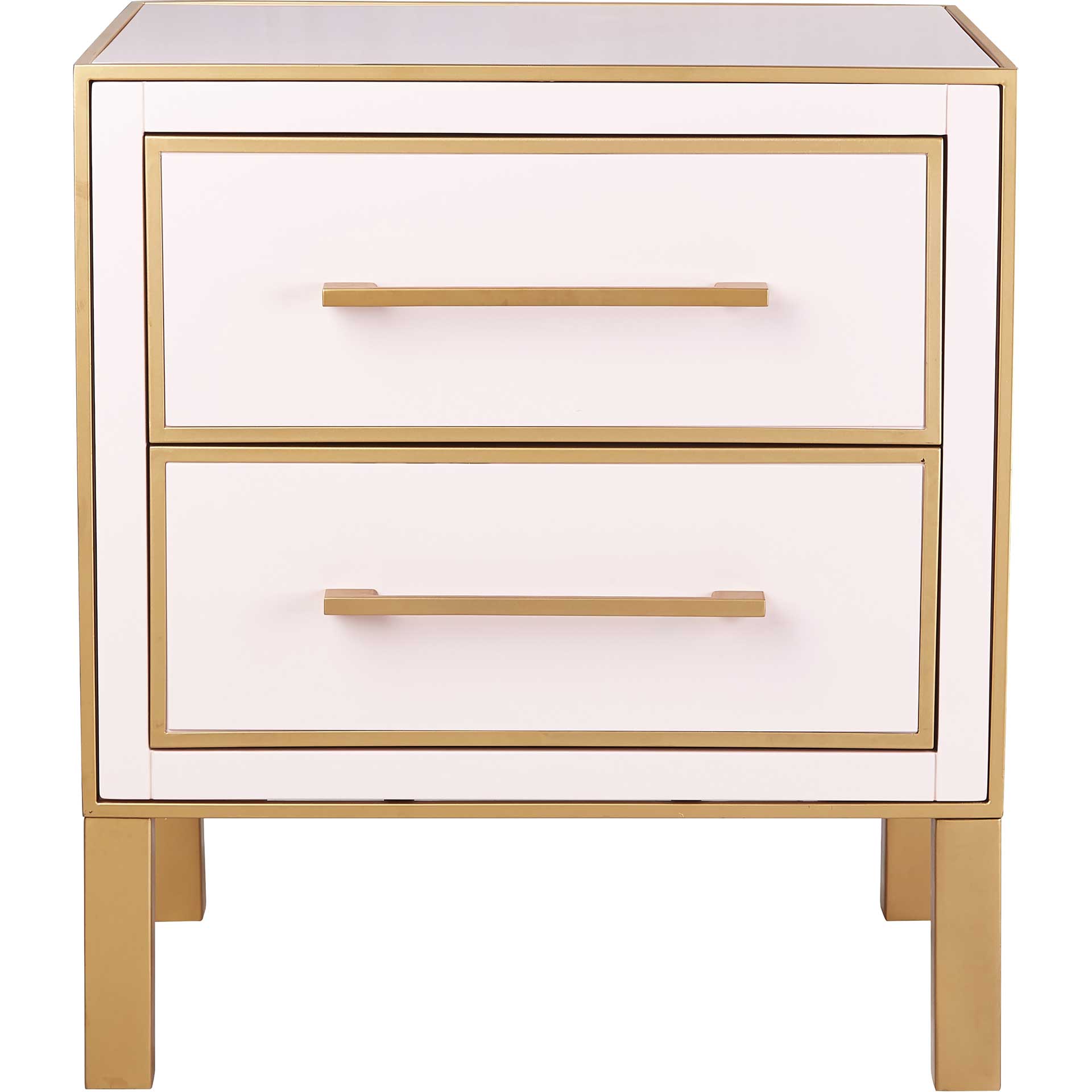 Emirah Lacquer Side Table Pink