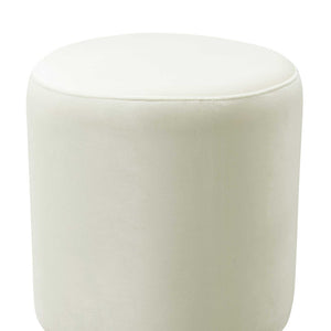 Ophelia Velvet Ottoman Cream/Gold