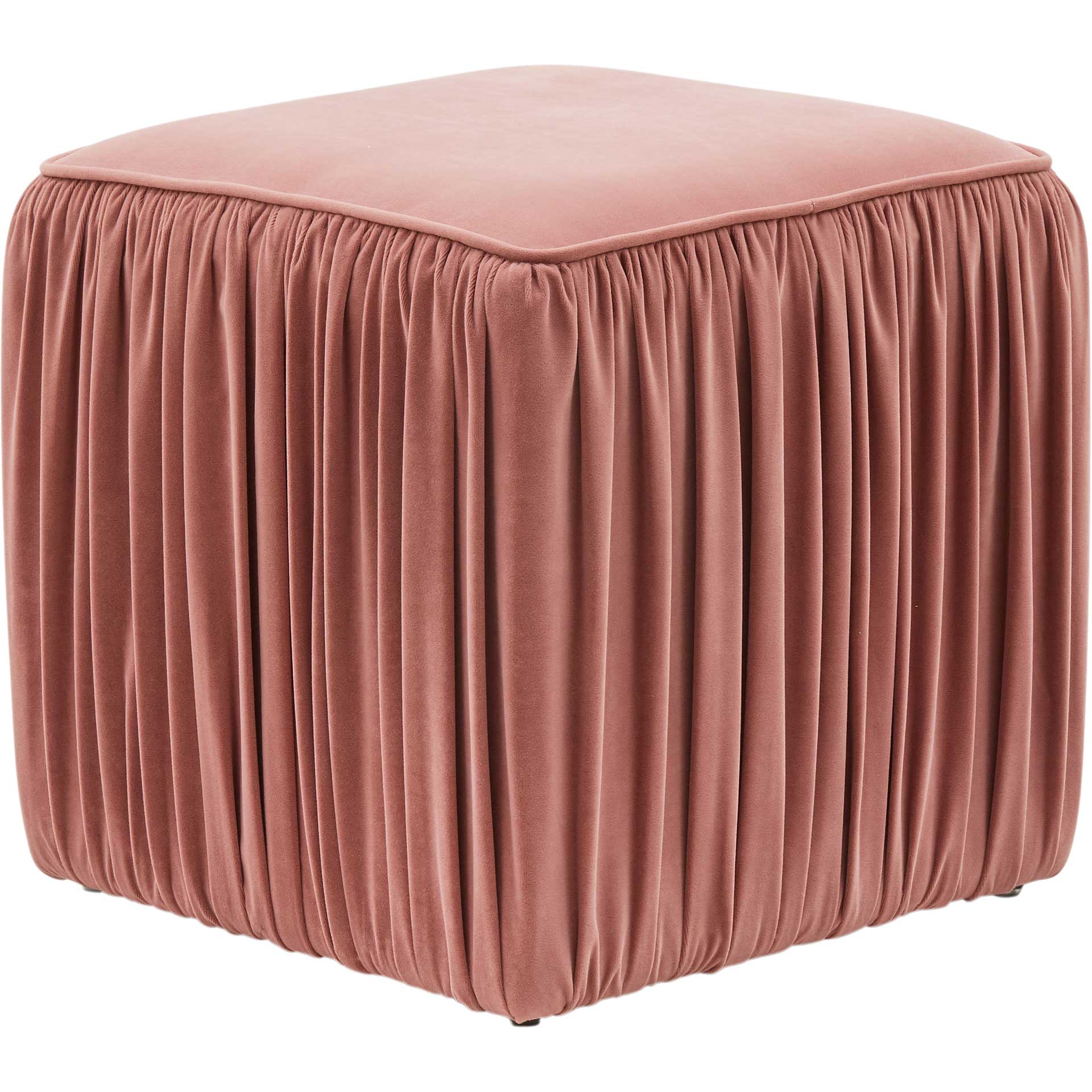 Moshe Pleated Ottoman Mauve