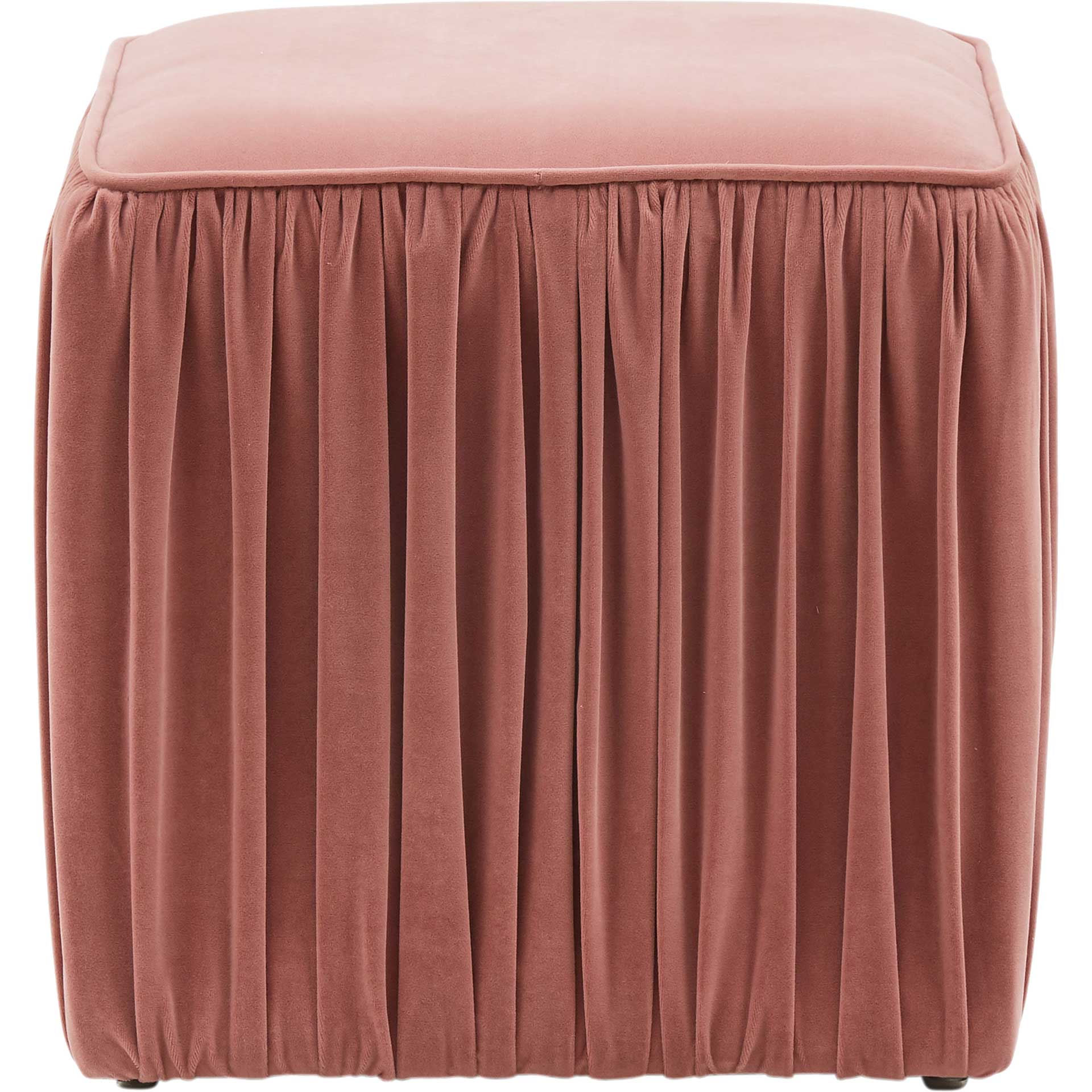 Moshe Pleated Ottoman Mauve