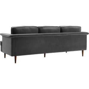 Pessac Velvet Sofa Gray