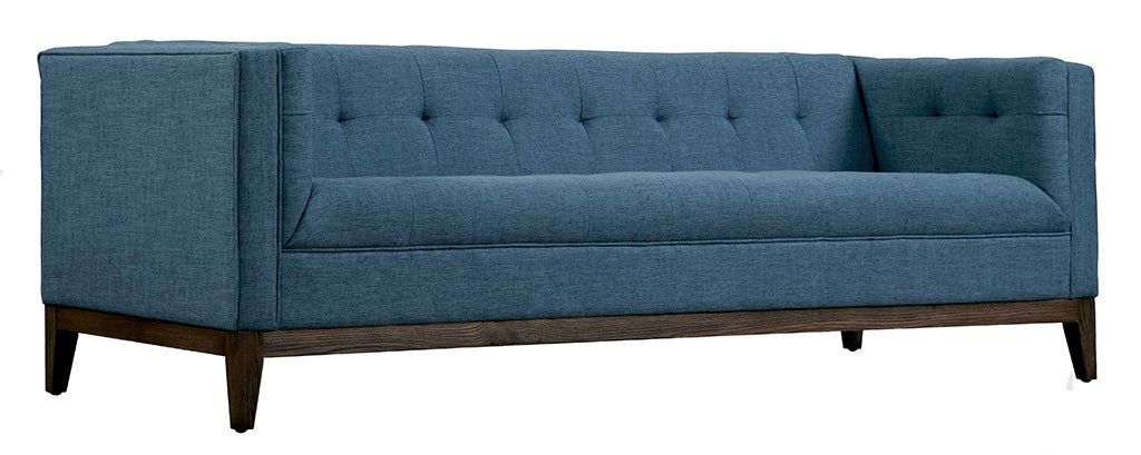Galio Linen Sofa Blue