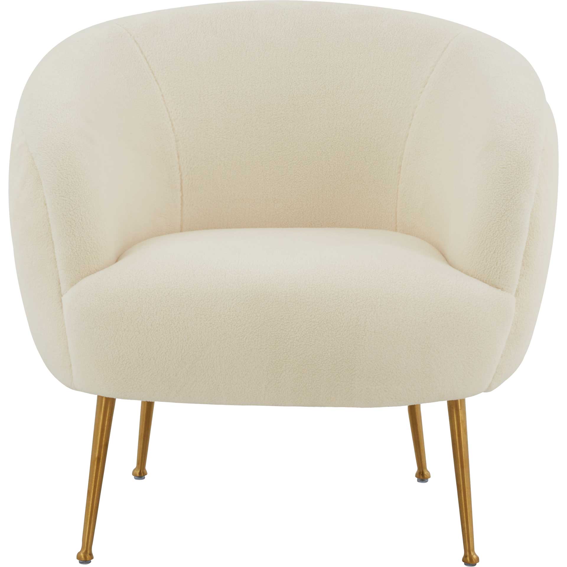 Pristine Faux Sheepskin Chair Cream