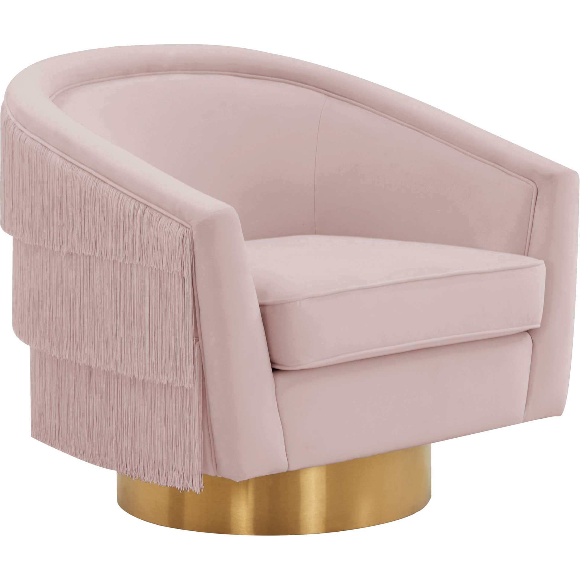 Fleur Swivel Chair Blush