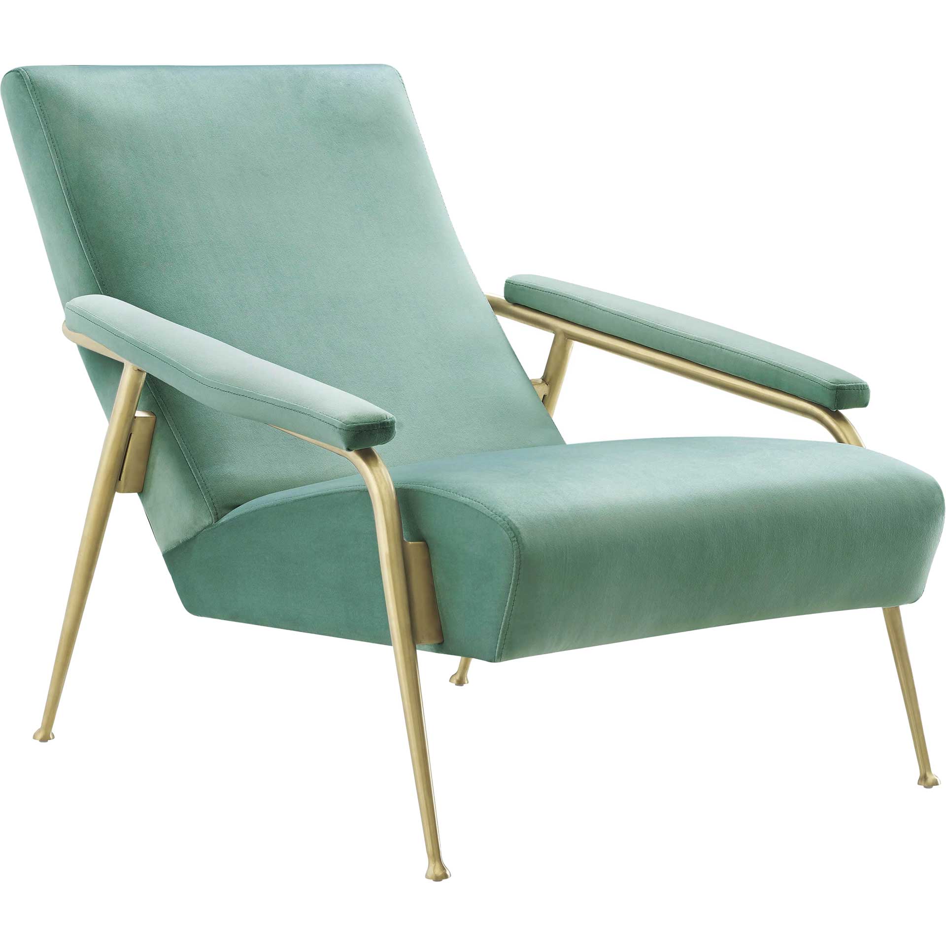 Abella Velvet Chair Mint Green