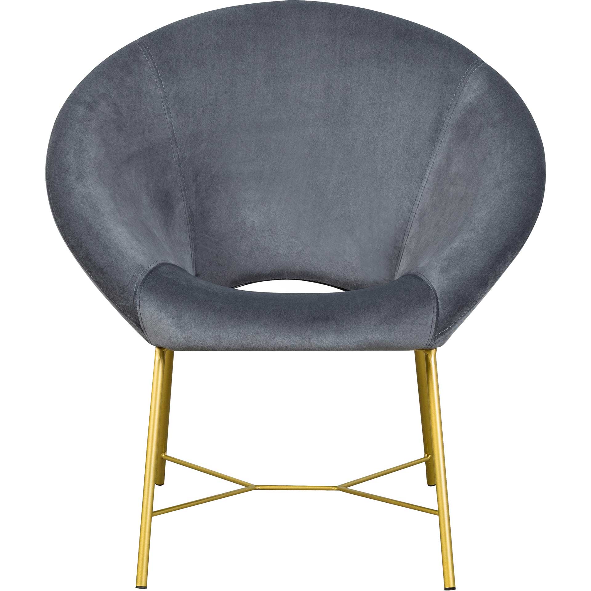 Noely Velvet Chair Gray