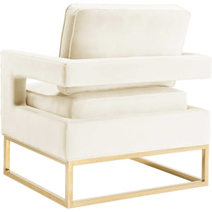 Alex Velvet Chair Cream