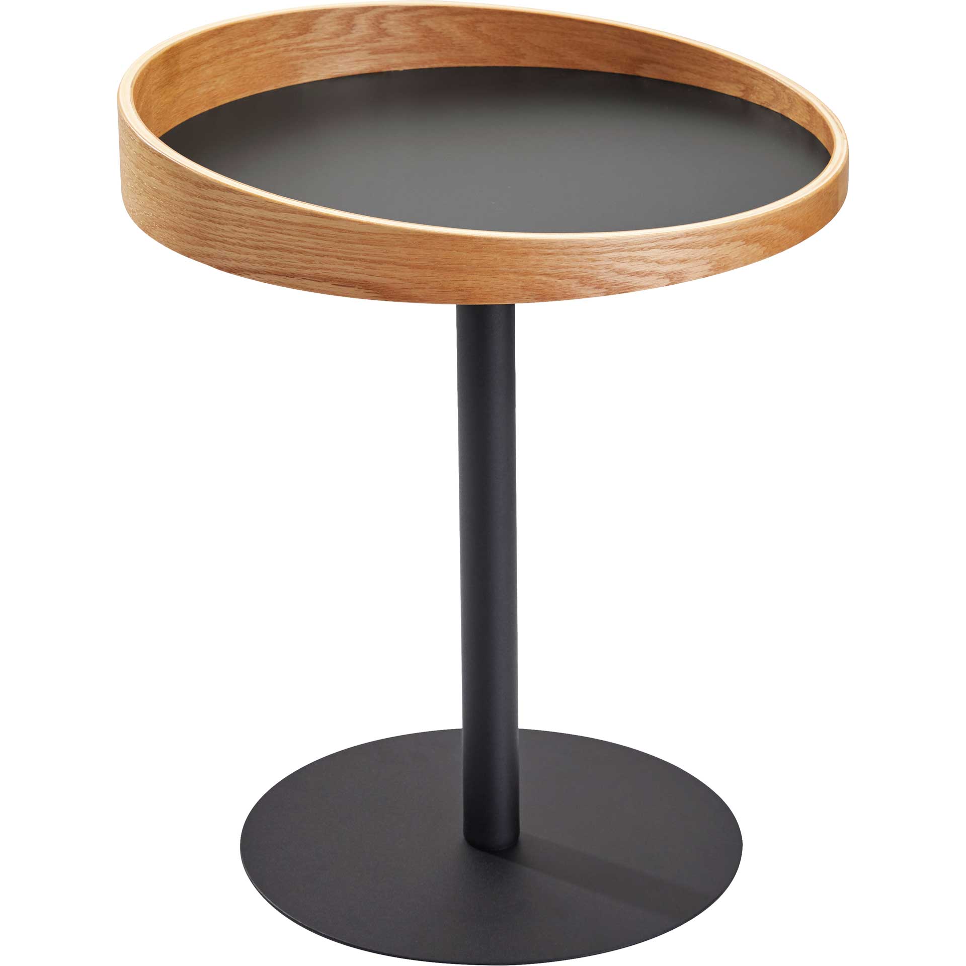 Croix End Table Black/Natural