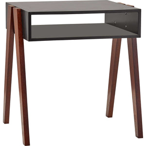 Laon End Table Black/Walnut