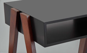 Laon End Table Black/Walnut