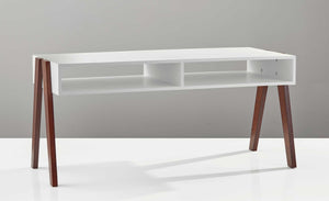 Laon Coffee Table White/Walnut