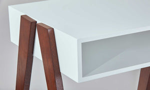 Laon Coffee Table White/Walnut