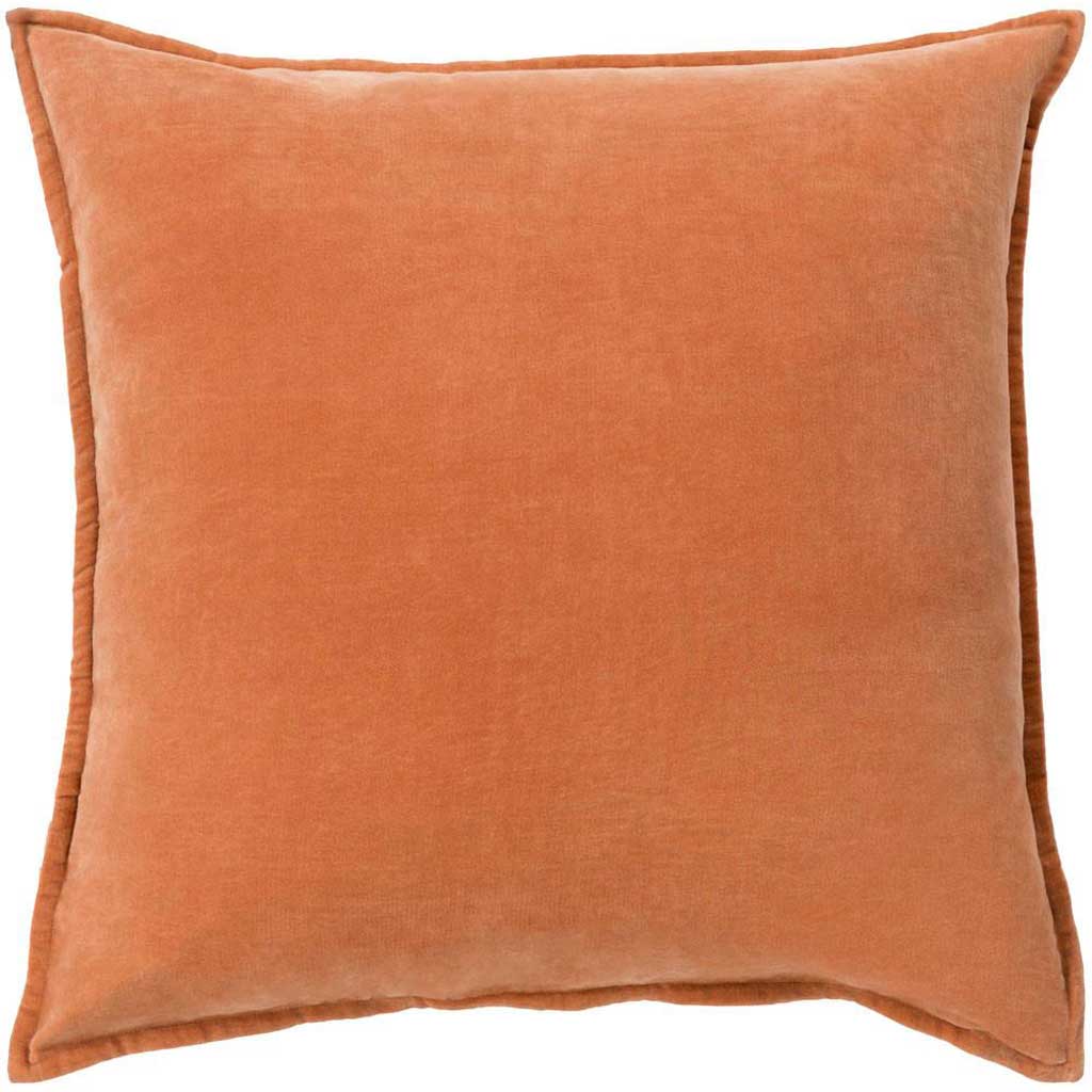 Smooth Velvet Rust Pillow