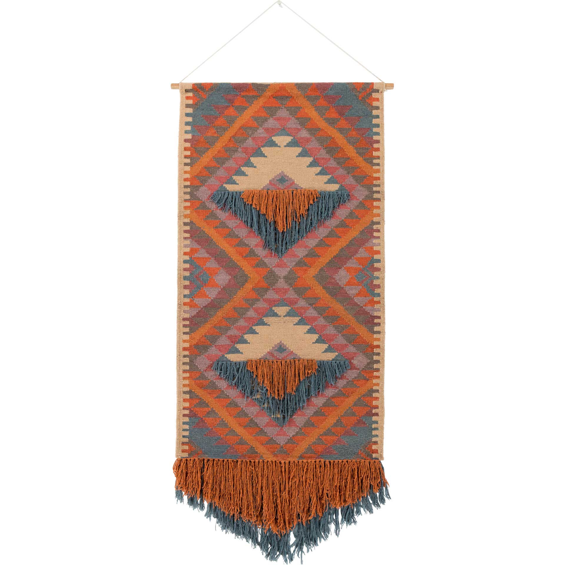 Abel Wall Hanging Camel/Teal/Khaki