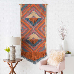 Abel Wall Hanging Camel/Teal/Khaki