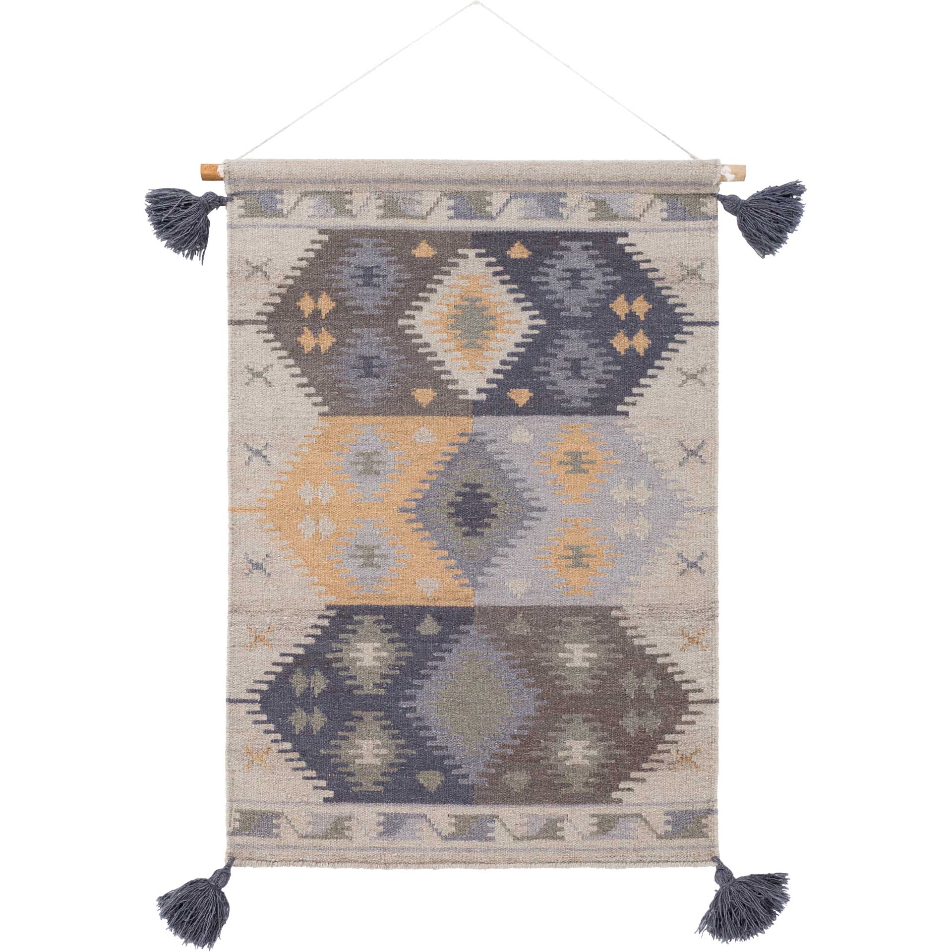 Abel Wall Hanging Wheat/Beige/Navy